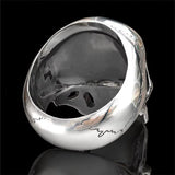 Hip-Hop Men'S Biker Rings Ghost Head Skull Rings for Men Gothic Punk Metal Rock Biker Jewelry Accessories Wholesale