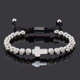 Luxury Stainless Steel Cross Charms Bracelet