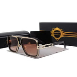 Retro Men'S Square Sunglasses Brand Designer Men'S Ladies Fashion Luxury Classic Big Frame Gradient Driving Sunglasses UV400