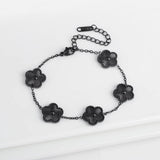 Five Leaf Flower Adjustable Bracelet Vintage for Men