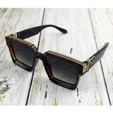 New Luxury Brand Designer Square Oversized Sunglasses Men Women 2022 Fashion Thick Frame Glasses Mens UV400 Male Celebrity