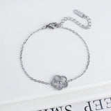 Five Leaf Flower Adjustable Bracelet Vintage for Men