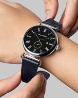 Onyx Silver Watch