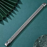 10MM Stainless Steel Bracelet for Men Jewelry Hidden Locks Hand Chain 19/21/23CM Size Accessories