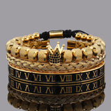 Luxury Set Crown Charms Bracelet