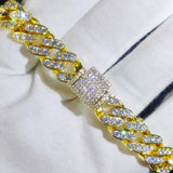 Luxury Cuban Link Bracelet Two Row, Iced Out Bracelet