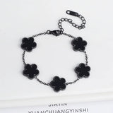 Five Leaf Flower Adjustable Bracelet Vintage for Men