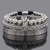 Luxury Set Crown Charms Bracelet
