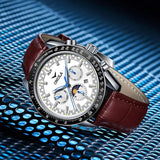 2023 New Fashion Men Watch Casual Mechanical Watch Men'S Luxury Top Leather Hollow Automatic Watch