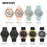 Fashion Ladies Dress Digital Watch Led Light Dual Time Electronic Wristwatches Women'S Watches Top Brand  Clock Hour 2022