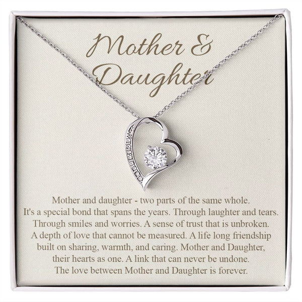 Mother & Daughter -- Forever Love Necklace