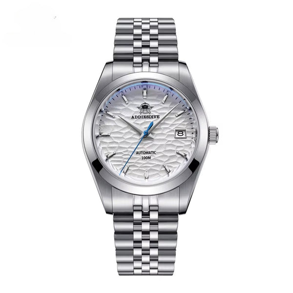 Automatic Mechanical Watch Man European American Business Leisure Wristwatch Luxury Silver Luminous Waterproof Watch