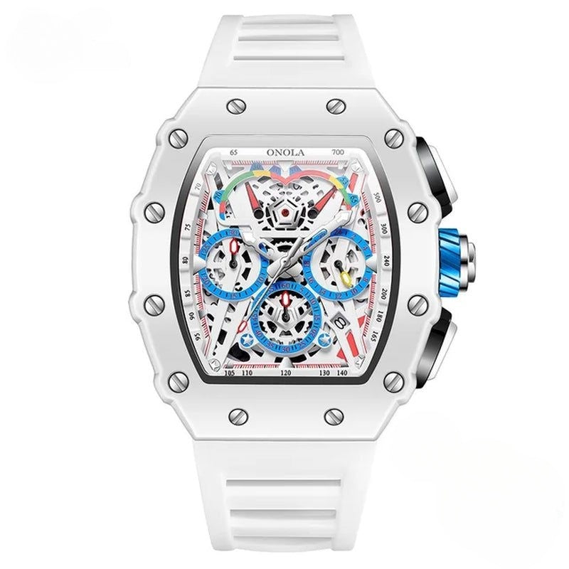 Luminous Pirates of the Caribbean Dial Fashion Quartz Watch for Men Waterproof Silicone Strap Men Watches Reloj Hombre