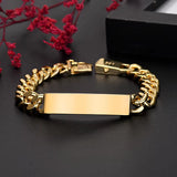 New High Quality 18K Gold 10MM Chain Bracelets for Man Women Fashion Original Jewelry Wedding Accessories Party Christmas Gifts