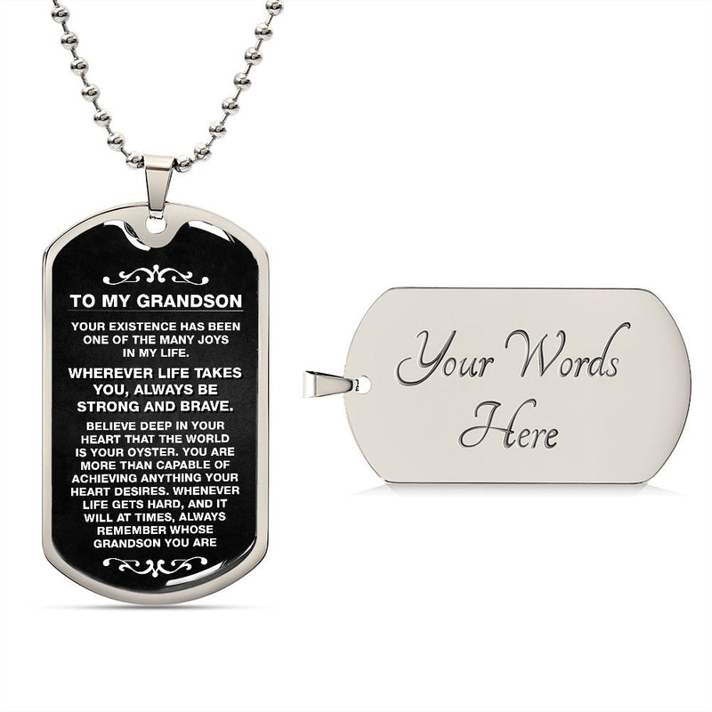 To My Son - Never Forget How Much I love You - Dog Tag - Military